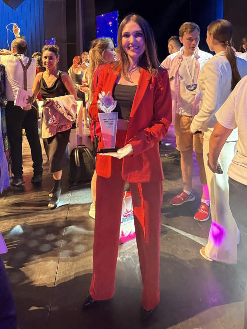 Диана Леонтьева на встрече с гостями церемонии